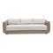 Modern European furniture - Wicker Framed Indoor/Outdoor Sofa - www.oroa.com