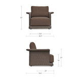 Modern European furniture - Curved Arm Wicker Outdoor Chair - www.oroa.com