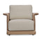 Modern European furniture - Curved Arm Wicker Outdoor Chair - www.oroa.com