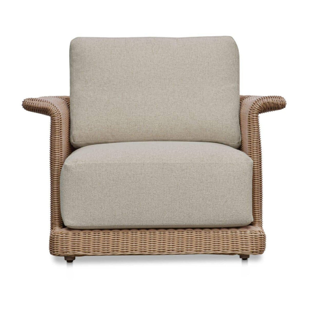 Modern European furniture - Curved Arm Wicker Outdoor Chair - www.oroa.com