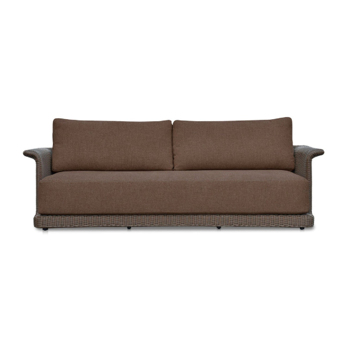 Modern European furniture - Curved Arm Wicker Outdoor Sofa - www.oroa.com