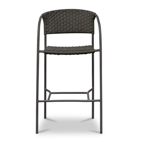 Modern European furniture - Basketweave Outdoor Bar Stool - www.oroa.com