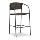 Modern European furniture - Basketweave Outdoor Bar Stool - www.oroa.com