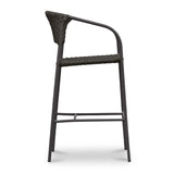 Modern European furniture - Basketweave Outdoor Bar Stool - www.oroa.com