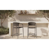 Modern European furniture - Basketweave Outdoor Bar Stool - www.oroa.com