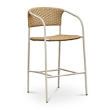 Modern European furniture - Basketweave Outdoor Bar Stool - www.oroa.com