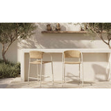 Modern European furniture - Basketweave Outdoor Bar Stool - www.oroa.com