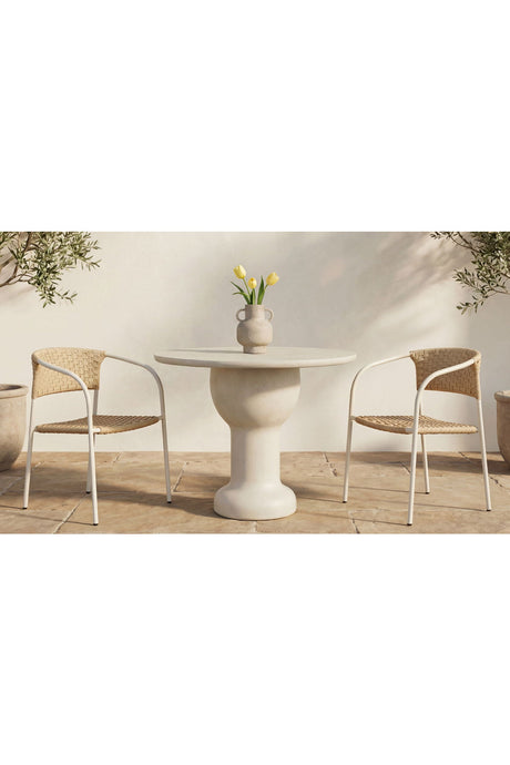 Modern European furniture - Basketweave Outdoor Dining Chairs (2) - www.oroa.com