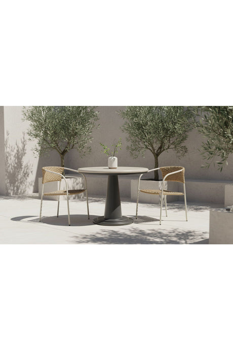 Modern European furniture - Basketweave Outdoor Dining Chairs (2) - www.oroa.com