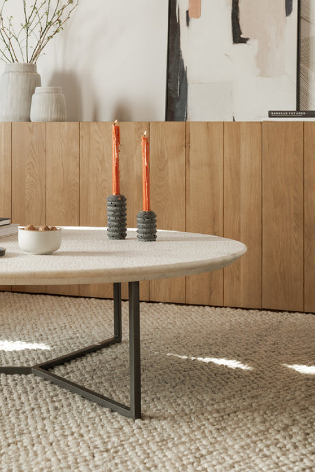 Modern European furniture - White Marble Coffee Table - www.oroa.com