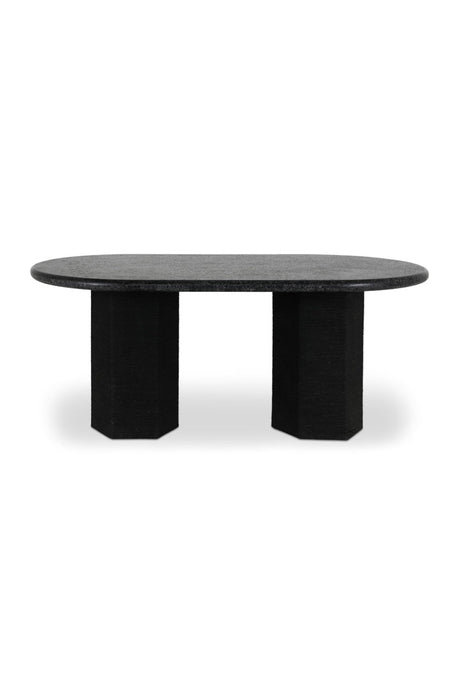 Modern European furniture - Jute-Wrapped Base Dining Table - www.oroa.com