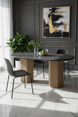 Modern European furniture - Jute-Wrapped Base Dining Table - www.oroa.com