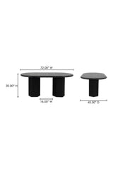 Modern European furniture - Jute-Wrapped Base Dining Table - www.oroa.com
