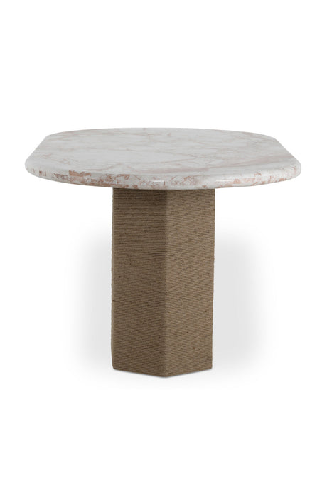 Modern European furniture - Jute-Wrapped Base Dining Table - www.oroa.com