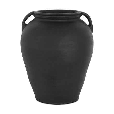 Modern European furniture - Black Terracotta Vase - www.oroa.com