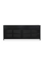 Modern European furniture - Black Metal 4-Door Sideboard - www.oroa.com