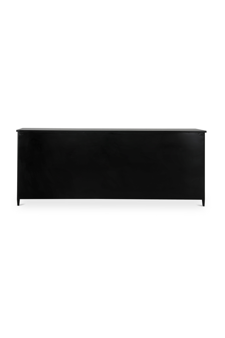 Modern European furniture - Black Metal 4-Door Sideboard - www.oroa.com