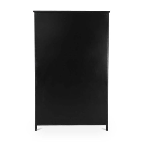 Black Metal 4-Door Tall Cabinet | Novi Living Henry