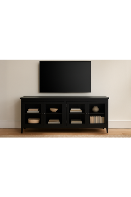 Modern European furniture - Natural Oak Rectangular Media Unit - www.oroa.com