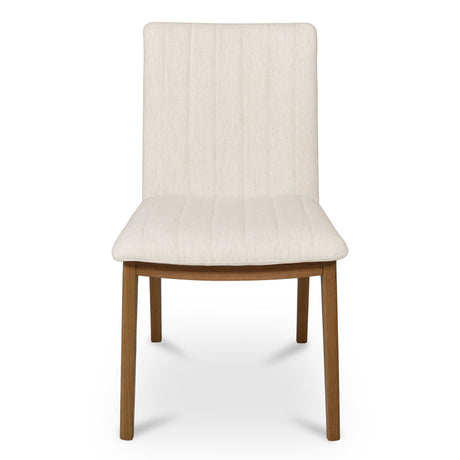 Modern European furniture - Cream Padded Dining Chairs (2) - www.oroa.com