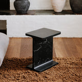 Modern European furniture - Marble I-Beam Accent Table - www.oroa.com