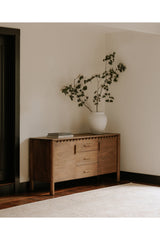 Modern European furniture - Scalloped Edge 3-Drawer Sideboard - www.oroa.com
