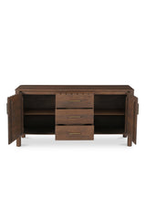 Modern European furniture - Scalloped Edge 3-Drawer Sideboard - www.oroa.com