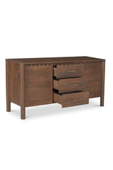 Modern European furniture - Scalloped Edge 3-Drawer Sideboard - www.oroa.com