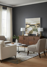 Scalloped Edge 4-Door Sideboard | Novi Living Wiley - www.oroa.com