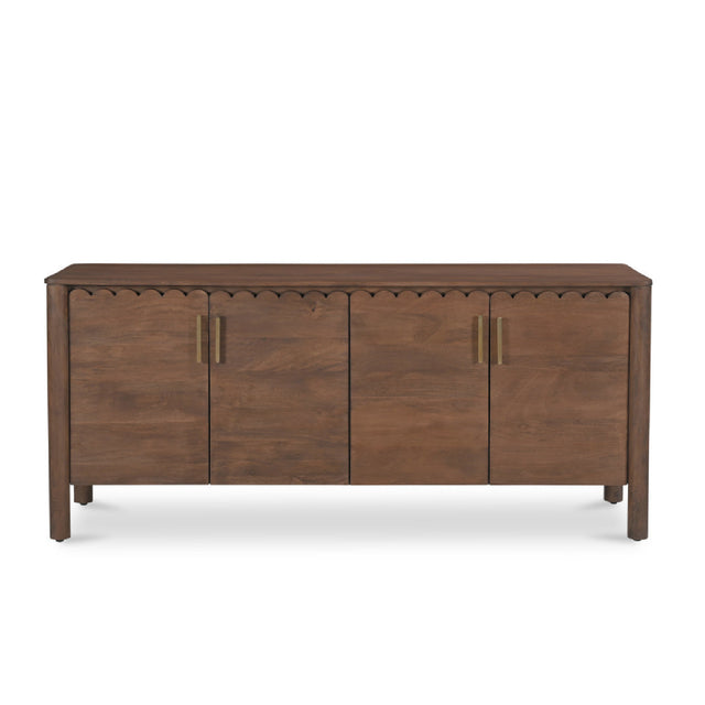 Scalloped Edge 4-Door Sideboard | Novi Living Wiley - www.oroa.com