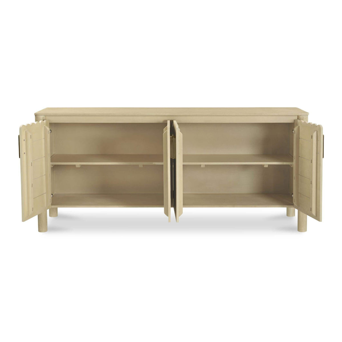 Scalloped Edge 4-Door Sideboard | Novi Living Wiley - www.oroa.com