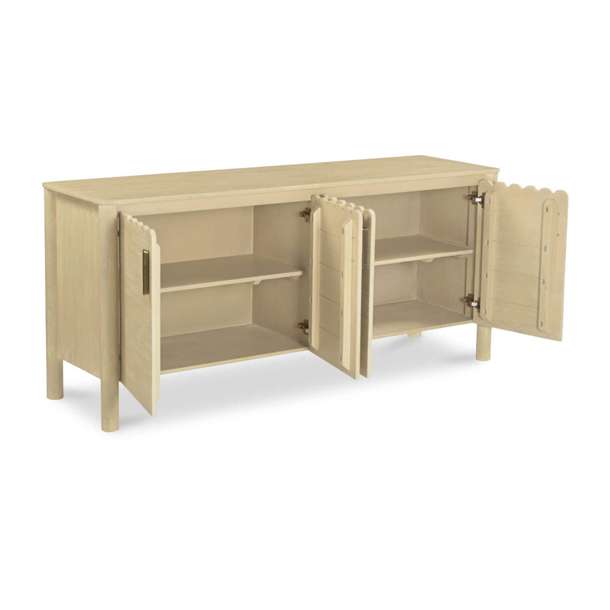 Scalloped Edge 4-Door Sideboard | Novi Living Wiley - www.oroa.com
