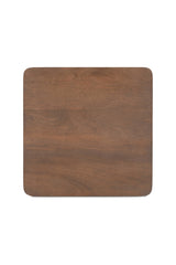 Modern European furniture - Scalloped Edge Brown Side Table - www.oroa.com