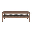 Modern European furniture - Wooden Scalloped Coffee Table - www.oroa.com