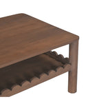 Modern European furniture - Wooden Scalloped Coffee Table - www.oroa.com