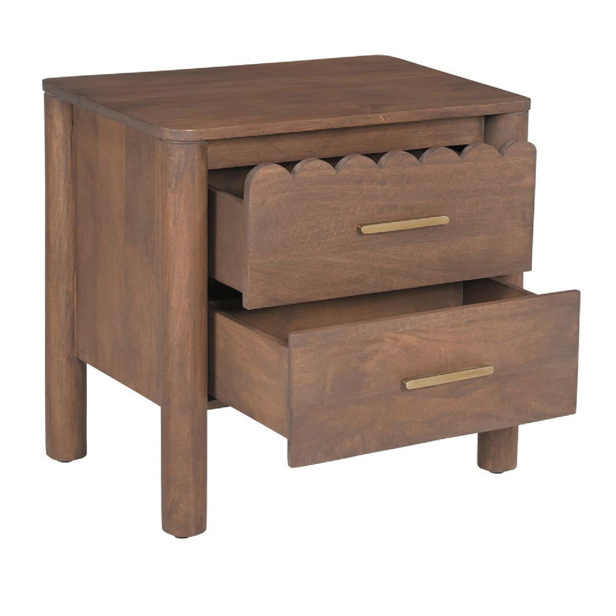 Scalloped-Edge 2-Drawer Nightstand | Novi Living Wiley  - www.oroa.com