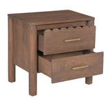 Scalloped-Edge 2-Drawer Nightstand | Novi Living Wiley  - www.oroa.com