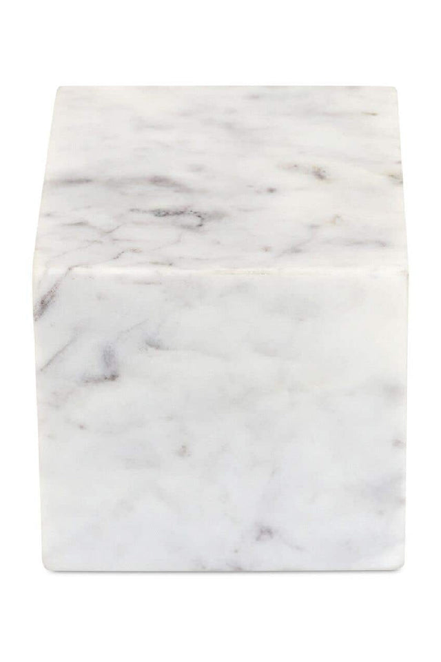 White Marble Cube Tabletop Decor | Novi Living Cora | Oroa.com