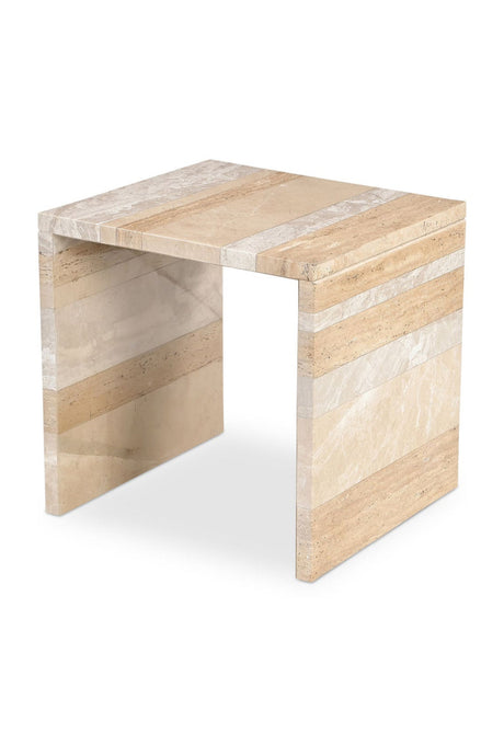 Modern European furniture - Marble Square Accent Table - www.oroa.com