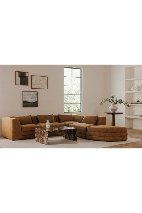 Modern European furniture - minimalist white curved sofa - www.oroa.com
