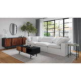 Modern European furniture - Round Natural Marble Accent Table - www.oroa.com