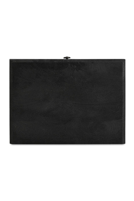 Modern European furniture - Antique Black 1-Drawer Nightstand - www.oroa.com