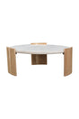 Modern European furniture - White Marble Round Coffee Table - www.oroa.com