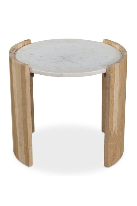 Modern European furniture - White Oak Round Side Table - www.oroa.com