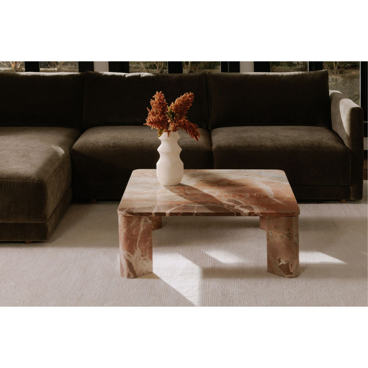 Modern European furniture - Solid Marble Coffee Table - www.oroa.com