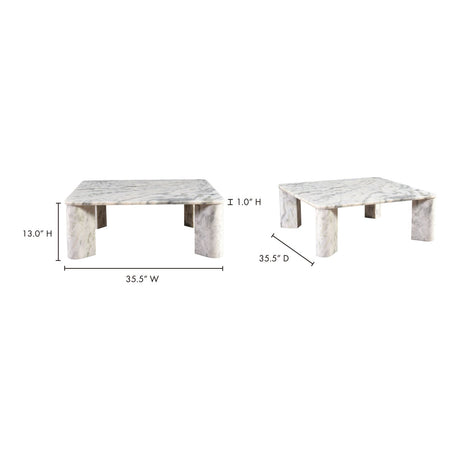 Modern European furniture - Solid Marble Coffee Table - www.oroa.com