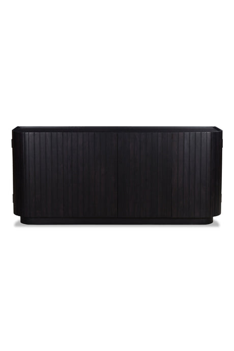Modern European furniture - Black Acacia 4-Door Sideboard - www.oroa.com