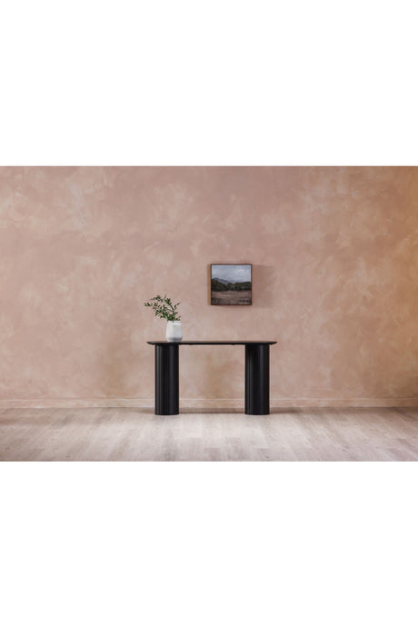 Modern European furniture - Black Acacia Console Table - www.oroa.com