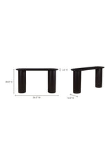 Modern European furniture - Black Acacia Console Table - www.oroa.com