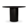 Modern European furniture - Black Acacia Round Dining Table - www.oroa.com